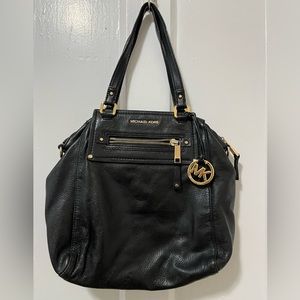 MICHAEL Michael Kors Black Leather Satchel